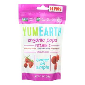 Yummy Earth Organic Vitamin C Pops - 3 Oz - Case Of 6