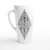 Ornate Lozenge coffee Mugs Art and Design by Hadiarts