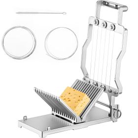 VEVOR Cheese Cutter With Wire 1 cm & 2 cm Cheeser Butter Cutting Blade Replaceable Cheese Slicer Wire