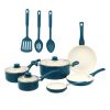 Ceramic Aluminum 12 Pieces Cookware Set Corsair Nonstick