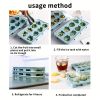 1pc; Food Grade Silicone Ice Tray; Ice Cube Mold; Cold Drinking Ice Mold; 8 Grids Fruit Ice Tray; Chocolate Cookie Mold 7.99*4.25in