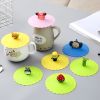 1pc Silicone Cup Lid; Leak-proof And Dust-proof Ceramic Tea Cup Lid; Sealed Bowl Lid; Multi-purpose Sealed Fresh-keeping Cover