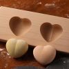 Wooden Moon Cake Mold DIY Rice Cake Baking Mold Children Steamed Bread Mold Hearts 25g