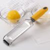 1pc, Lemon Zester, Cheese Grater, Multifunctional Stainless Steel Garlic Grater, Manual Ginger Shredded, Household Creative Cheese Grater