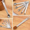 5pcs Measuring Spoons Set; Stainless Steel Mini Measuring Spoons; Teaspoons For Measuring Dry And Liquid Ingredients