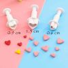 2 Sets Heart Shape Fondant Cake Decorating Sugarcraft Plunger Cutter Tools Cookies Mold Biscuits Mold