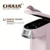 CHULUX Upgrade Single Serve Coffee Maker for K CUP, Pink Mini Single Cup Coffee Brewer, 3 in 1 Coffee Machine for K Cups Pod Capsule Ground Coffee Tea