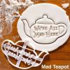 3pcs; Tea Party Cookie Cutters Set; Cartoon Teapot Wine Bottle Shaped Candy Mold; Biscuit Molds; Chocolate Cutters; Cake Decorating Molds;