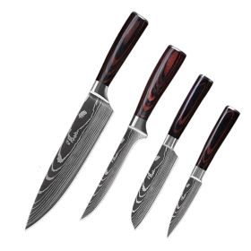 6 Piece Set 8 Piece Set 10 Piece Set Knife Chef's Knife Chef's Knife Kitchen Knife Cooking (Option: 4piece set)