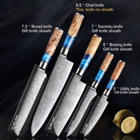 Kitchen Knife Set Chef's Knife Meat Chopping Knife (Option: 5 piece set)