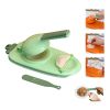 1pc 10in/9in 2-In-1 Dumpling Maker - Kitchen Utensil For DIY Dumpling Moulds And Dough Pressing - Stainless Steel Dumpling Skin Press With Non-Slip Ha