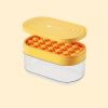 1pc 24 Grids Round Silicone Ice Tray Ice Mold Transparent Ice Cube With Lid Ice Storage Box Ice Tray Tool