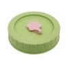 1pc Cute Universal Mason Jar Lids With Straw Hole; 70mm/2.76in Diameter Storage Wide Mouth Leak Proof; Kitchen Supplies