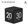 Digital Display Alarm Clock Time Management PP Cube Shape Countdown Homework Study Timer Kitchen Timers for Daily Life