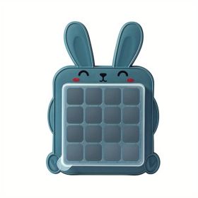 1pc Animals Shaped Ice Cube Molds Cute Cartoon Mold; Easy-Release Stackable Flexible 16 Ice Tray For Freezer Dessert; Cute Animals Gifts (Color: Blue Rabbit)