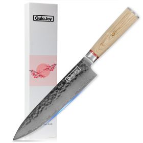 Qulajoy Nakiri Knife 6.9 Inch, Professional Vegetable Knife Japanese Kitchen Knives 67-Layers Damascus Chef Knife, Cooking Knife For Home Outdoor With (Option: Chef knife)