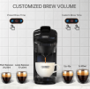 70ml Capsule Coffee Machine Automatic Espresso Machine 19Bar Extraction French Drip Mocha Italian Epresso, touch sensing 1450W