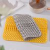 1pc Kitchen Silicone Drain Mat; Kitchen Sink Protection Anti-Scratch Mat; Non-Slip Card Bowl Card Position Mat; 16.93*12.6inch