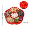 1pc Candy Storage Box Fruit For Chinese New Year; Nuts Tray With Lid; Snacks Organizer Food Container; Spring Festival Desktop Decor