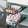 Pull Out Cabinet Organizer, Metal Slide Out Drawers for Cabinets, Sliding Drawers Adhesive Nano Film Roll out Shelf for Kitchen Pantry Bedroom