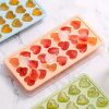 1pc High Quality Silicone 21 Even Love Ice Cube Ice Tray Mold Heart Shaped Silicone Ice Box