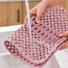 1pc Kitchen Silicone Drain Mat; Kitchen Sink Protection Anti-Scratch Mat; Non-Slip Card Bowl Card Position Mat; 16.93*12.6inch