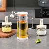 1pc Oil Bottle; Glass Oil Dispenser With Handle; Glass Storage Bottle; Kitchen Accessories