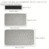 1pc Memory Foam Bath Rug, Cobblestone Embossed Bathroom Mat, Rapid Water Absorbent And Washable Bath Rugs, Non-Slip, Thick