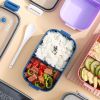 Lunch Box Microwavable Bento Box Food Container Dinnerware Lunchbox For Kids Student Office Sealed Leak-proof Portable Boxes